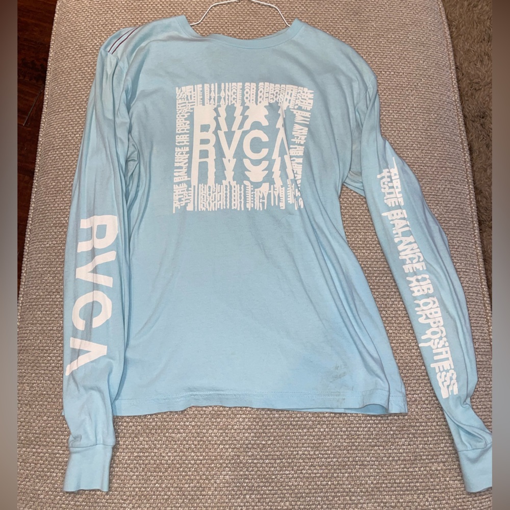 RVCA blue long sleeve tee vintage